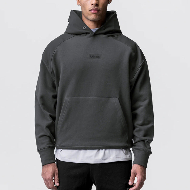 Autumn Cotton Men's Youth Hooded Casual Coat