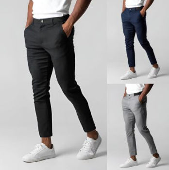 Men's Japanese Style Youth Business All-match Cotton Trousers