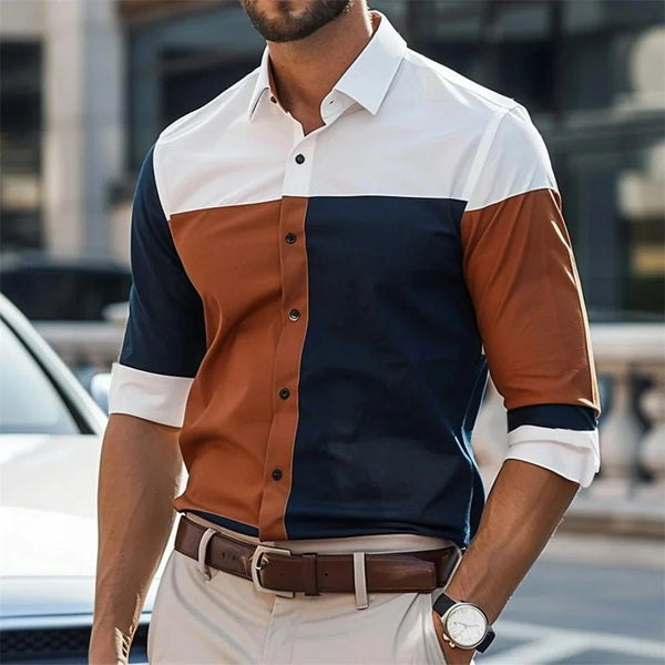 Single Breasted All-matching Shirt Men