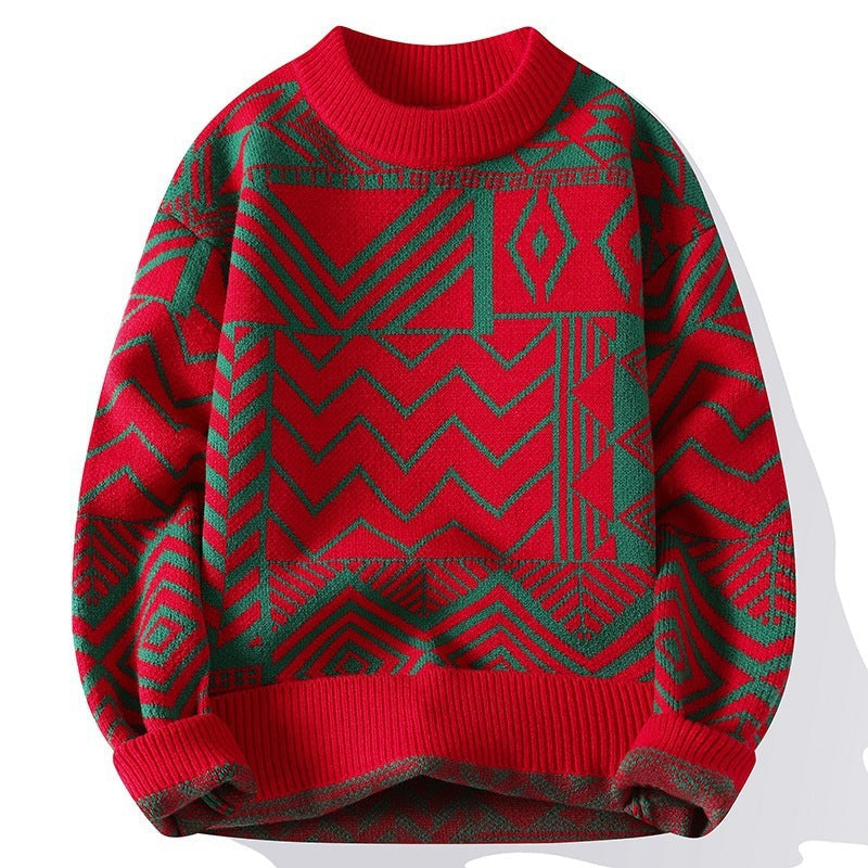 Casual Round Neck Sweater men