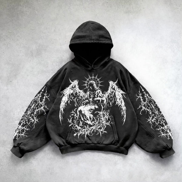 Printed Casual hip hop street Hoodie