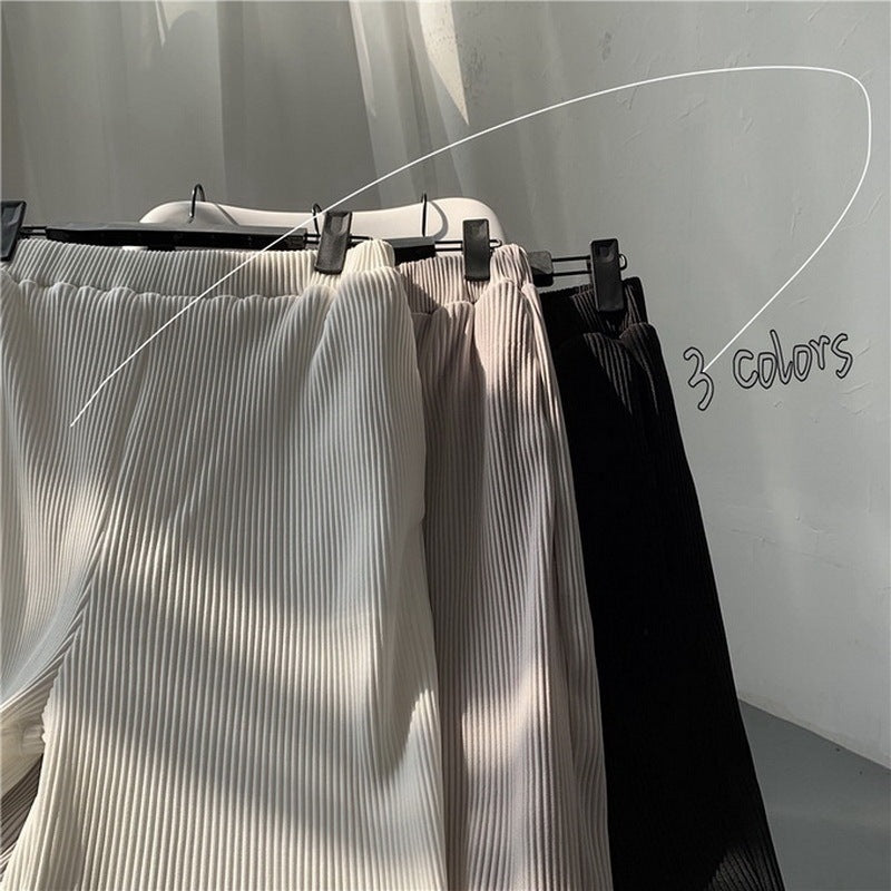 Mens Loose Pleated Comfort Pants