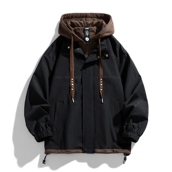 Men's Casual Color Blocked High-end Baseball Uniform jacket