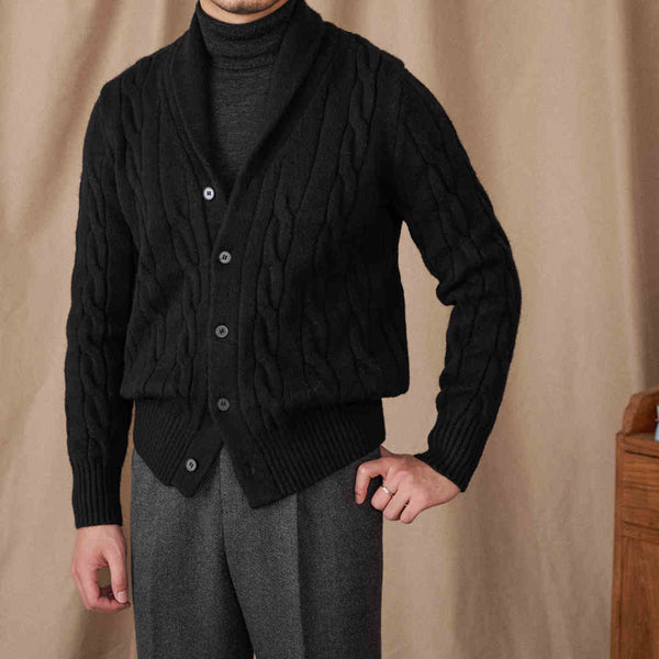 Twisted Flower Cardigan Retro Casual Sweater
