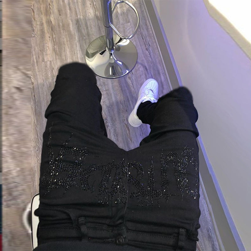 Men Black Ripped Jeans