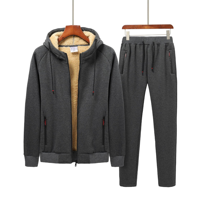 Lamb Wool Casual Sports JumpSuit Men