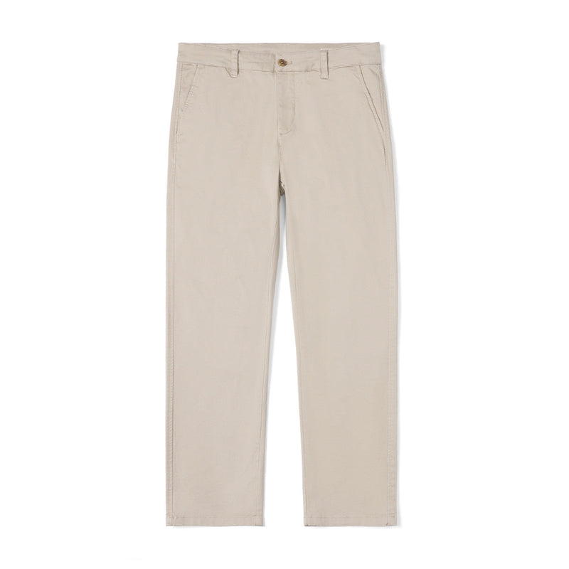 Men's Business Solid Color Stretch Cotton Cropped Pants