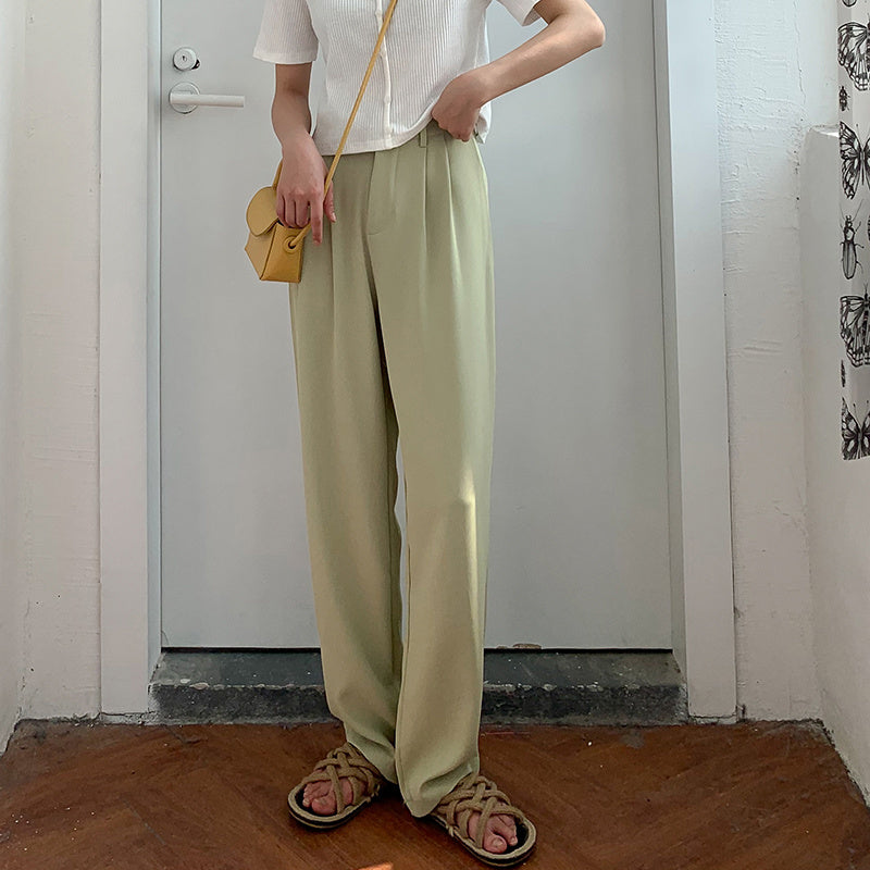 Mopping Suit Straight Thick Trousers