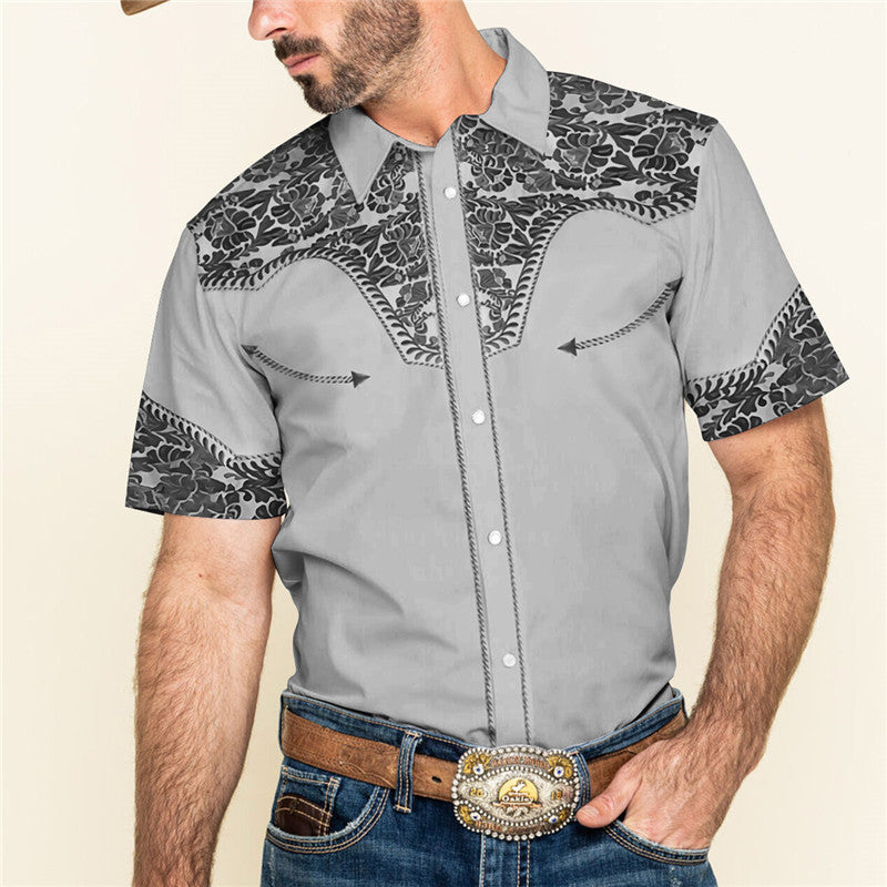 Summer Loose Short Sleeve Lapel Shirt