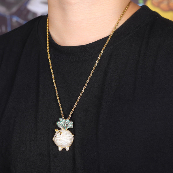 Hiphop personalized Zircon Necklace
