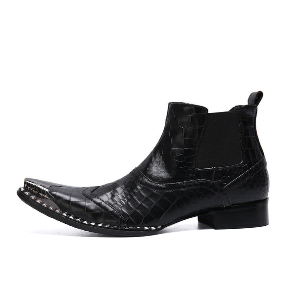 Men's British-style High-top Shoes Summer Breathable Chelsea Boots