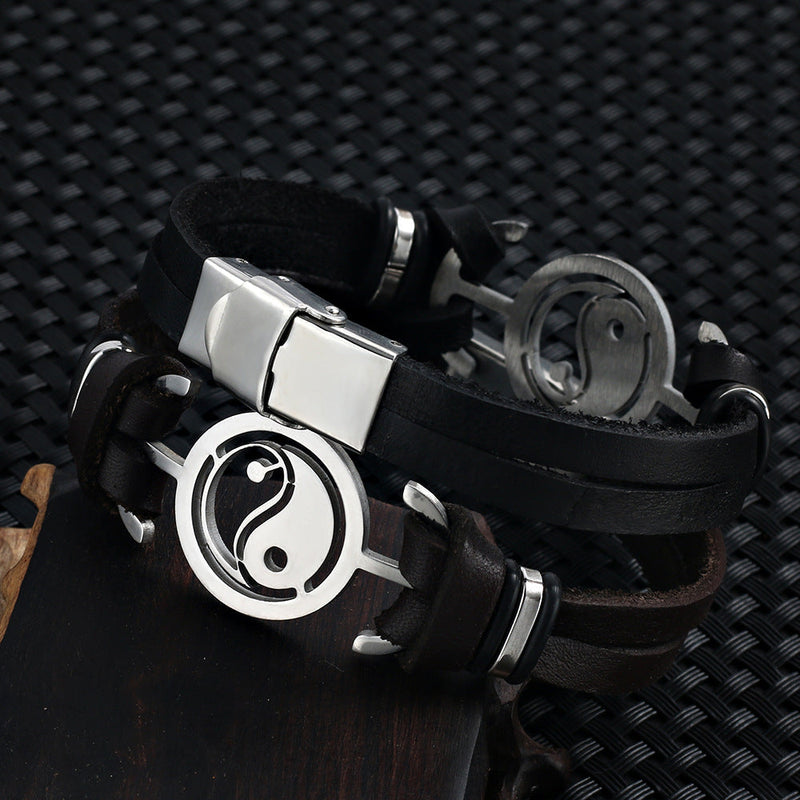 Titanium steel bracelet men