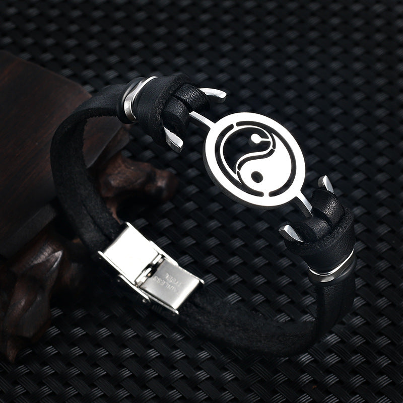 Titanium steel bracelet men