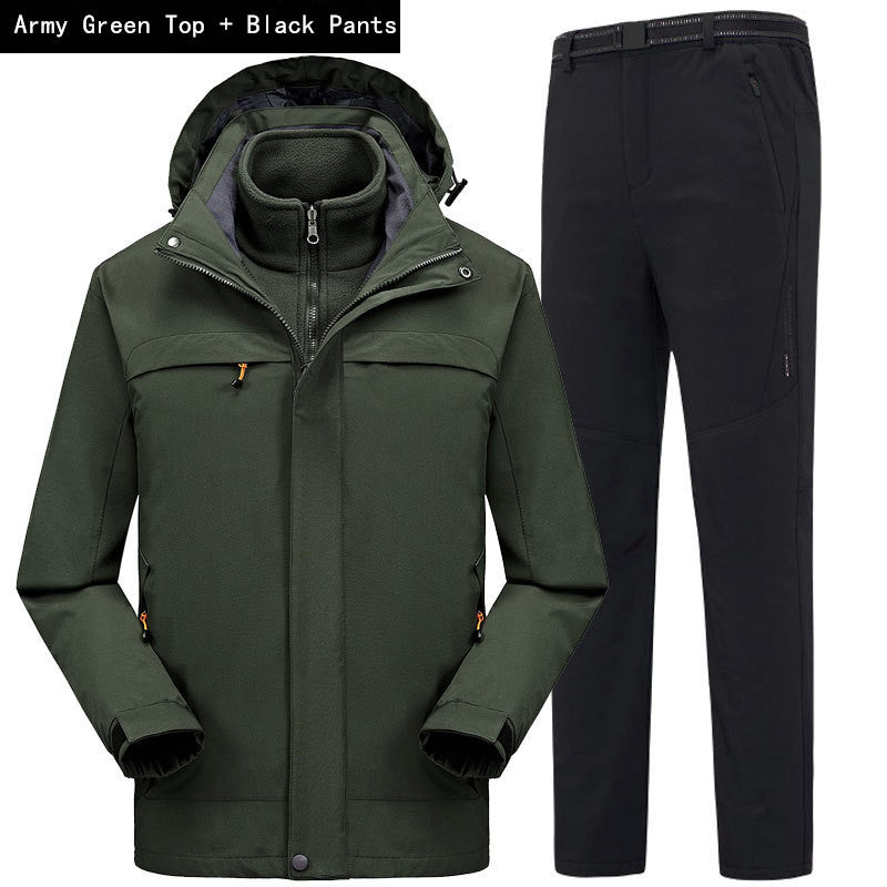 Three-in-one jacket jumpsuit men