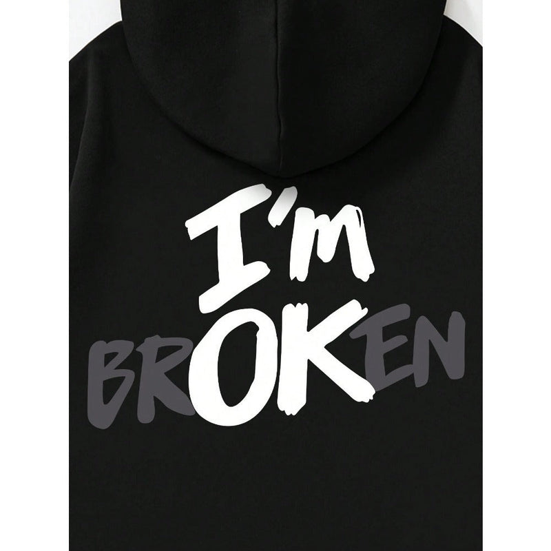 I am Broken Men's Hip Hop Hoodie