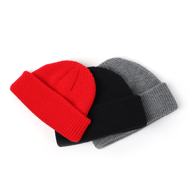 Knitted wool hat men