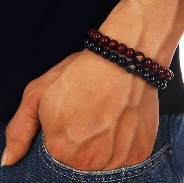 Natural Wooden Beaded Root bracelet