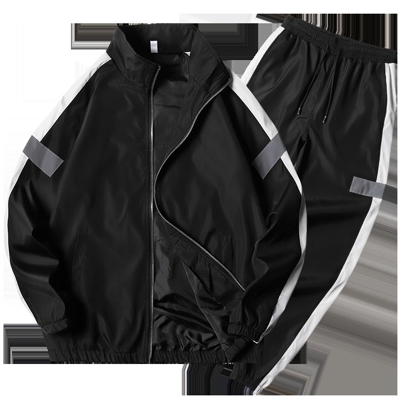 Stand Collar Jacket Sportswear Suit Men