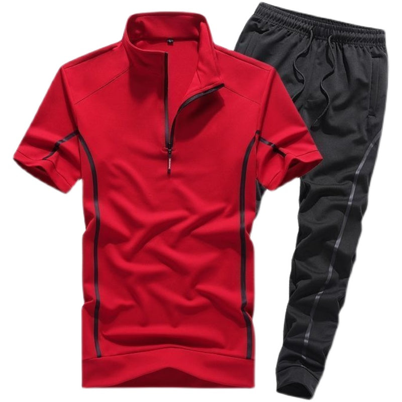 Spring And Summer Casual Running Suit Men