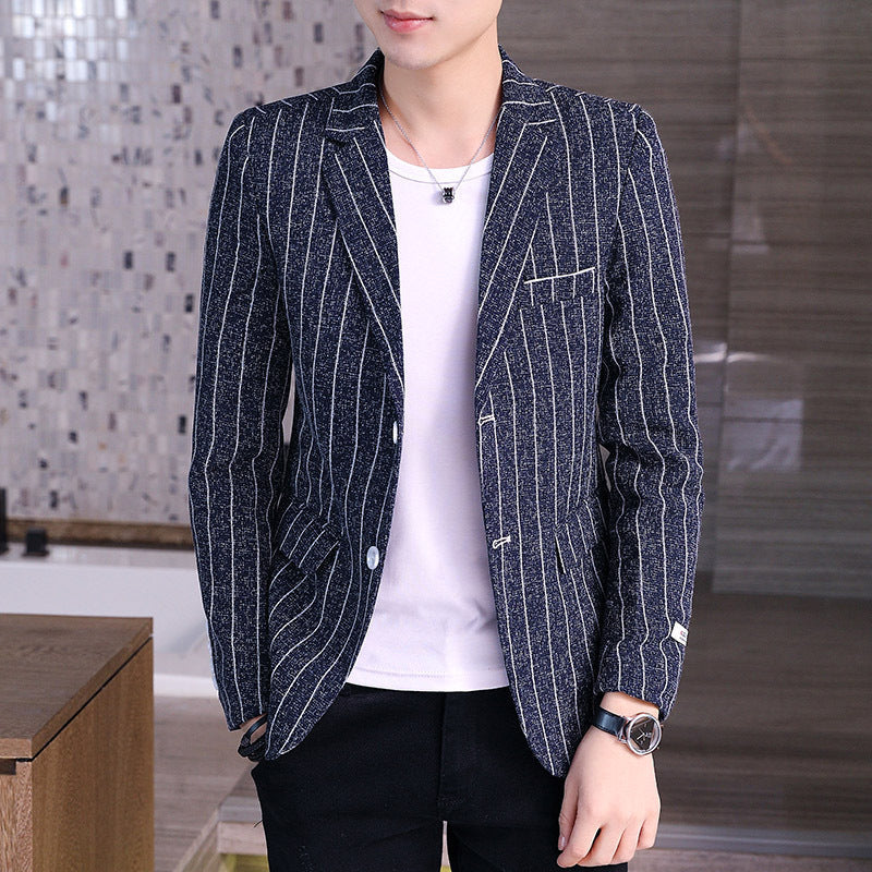 Korean Style Casual Suit Plaid Blazer