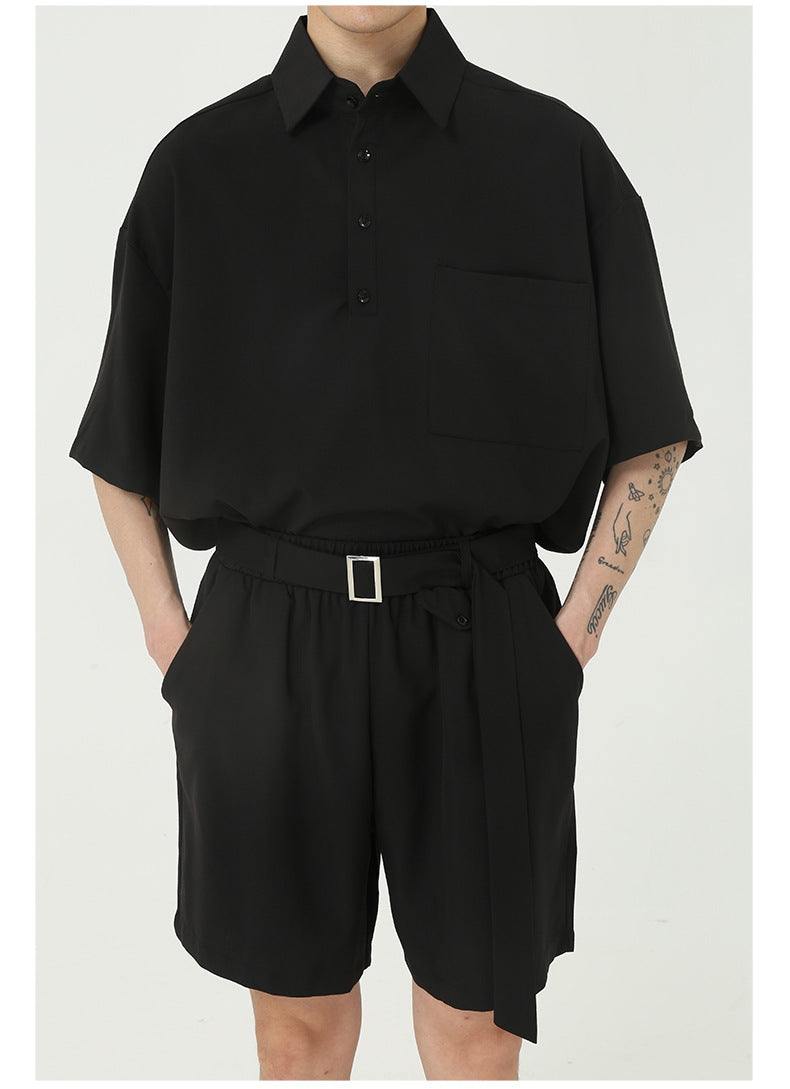 Summer Trendy Fashion Loose JumpSuit Men