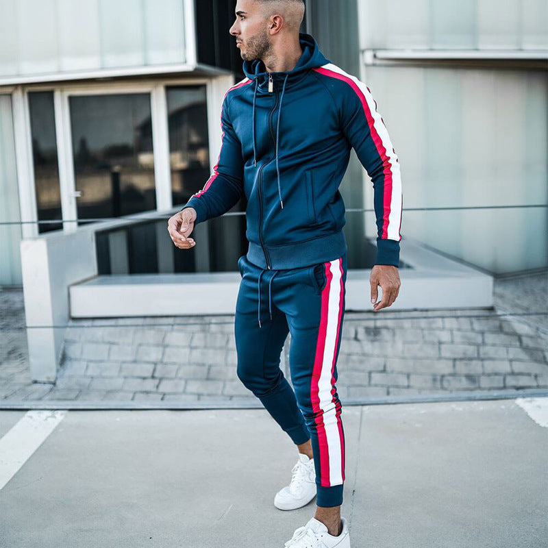 Hooded Contrasting Baseball Uniform