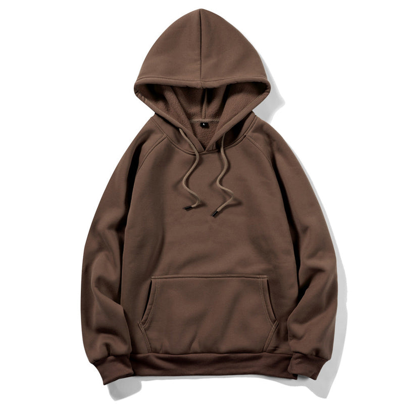 Loose Cool Blank Fleece hoodie Men's