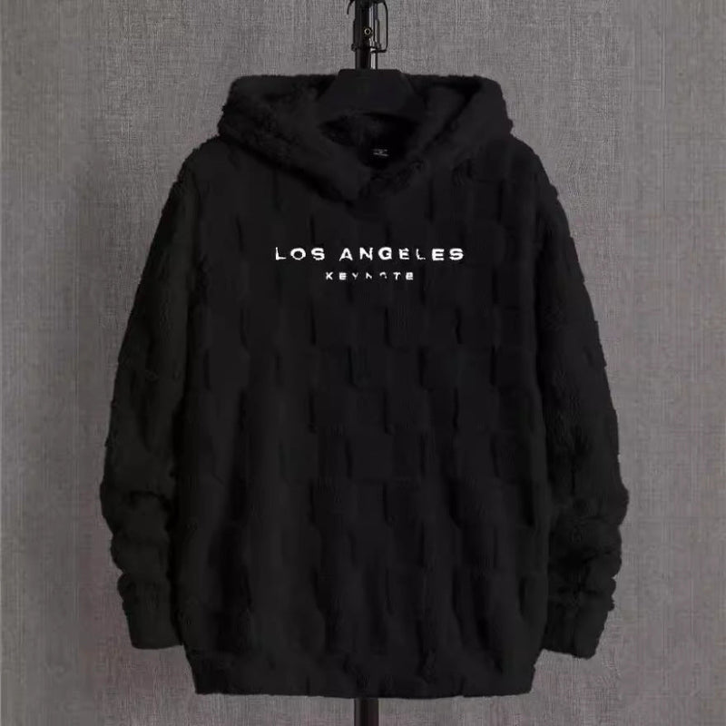 Hooded Loose Lamb Wool Pullover sweater