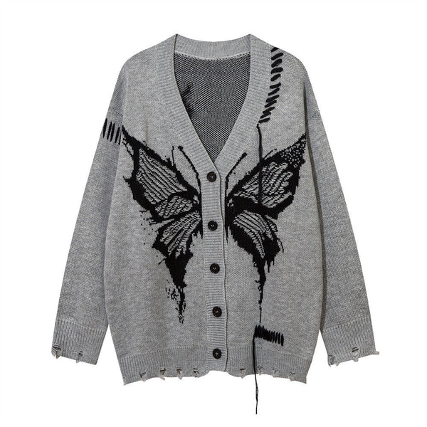 Dark High Street V-neck Sweater men