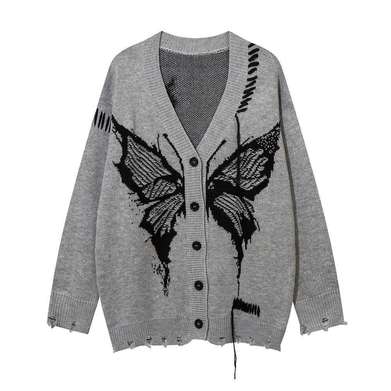 Dark High Street V-neck Sweater men
