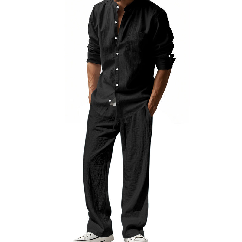 Loose Long-sleeved Trousers Shirt suit