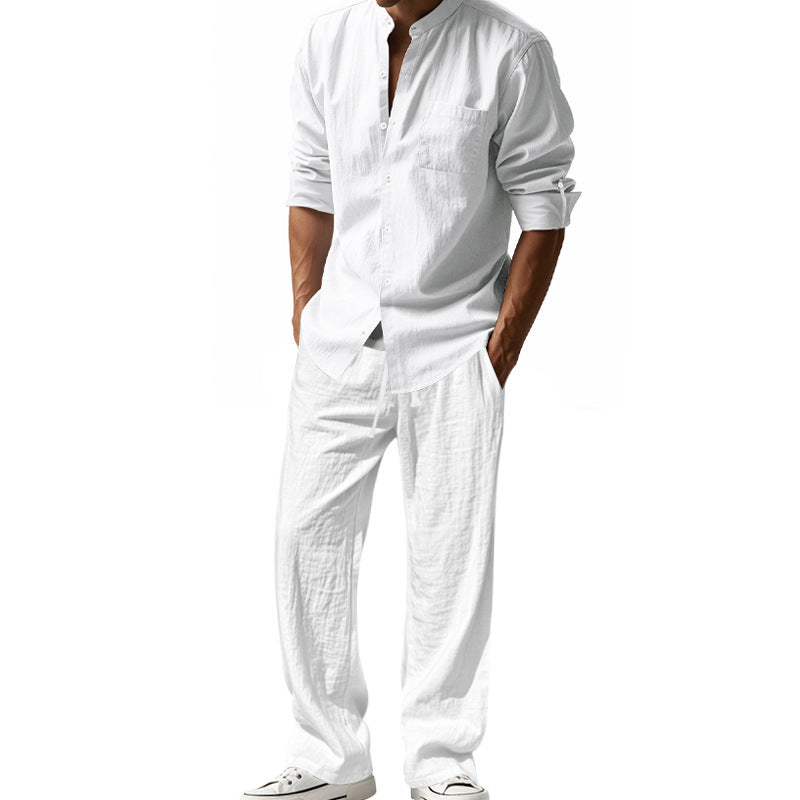 Loose Long-sleeved Trousers Shirt suit