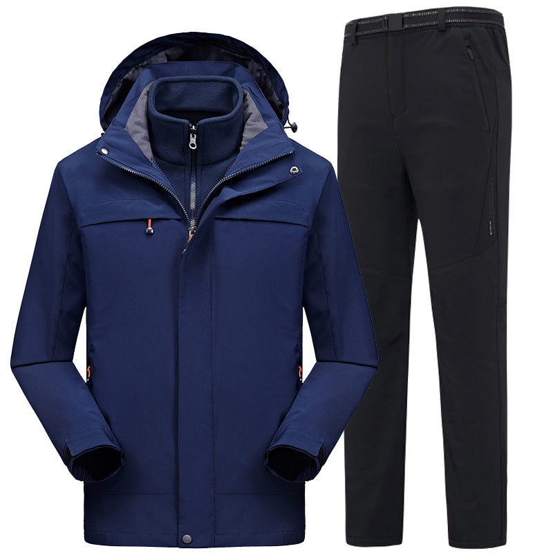 Three-in-one jacket jumpsuit men