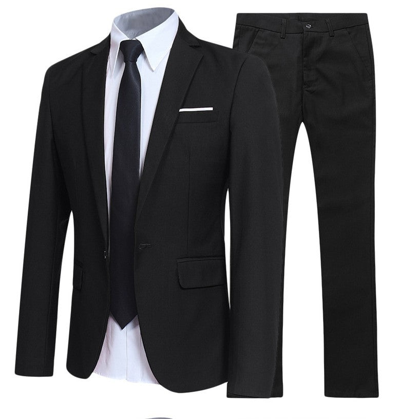 two-piece business suit men