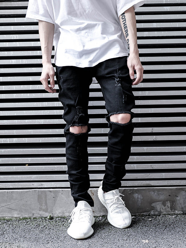 Shredded jeans men