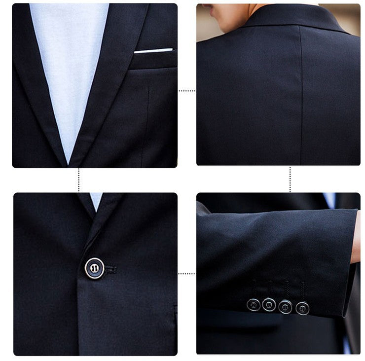 two-piece business suit men