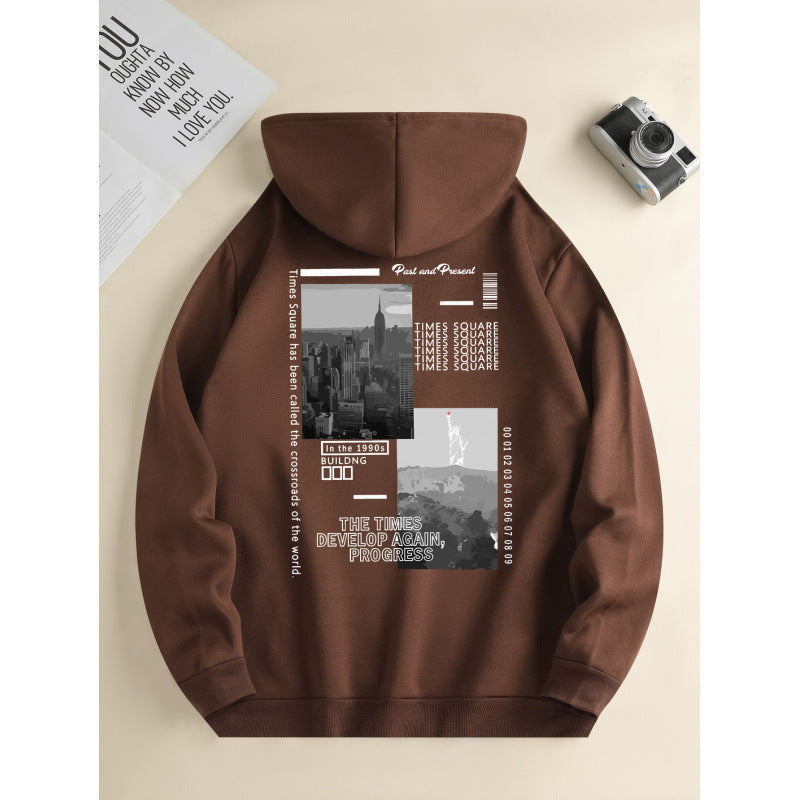Men's Hooded Casual Daily Drawstring hoodie