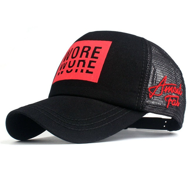 Letter Net Baseball Cap