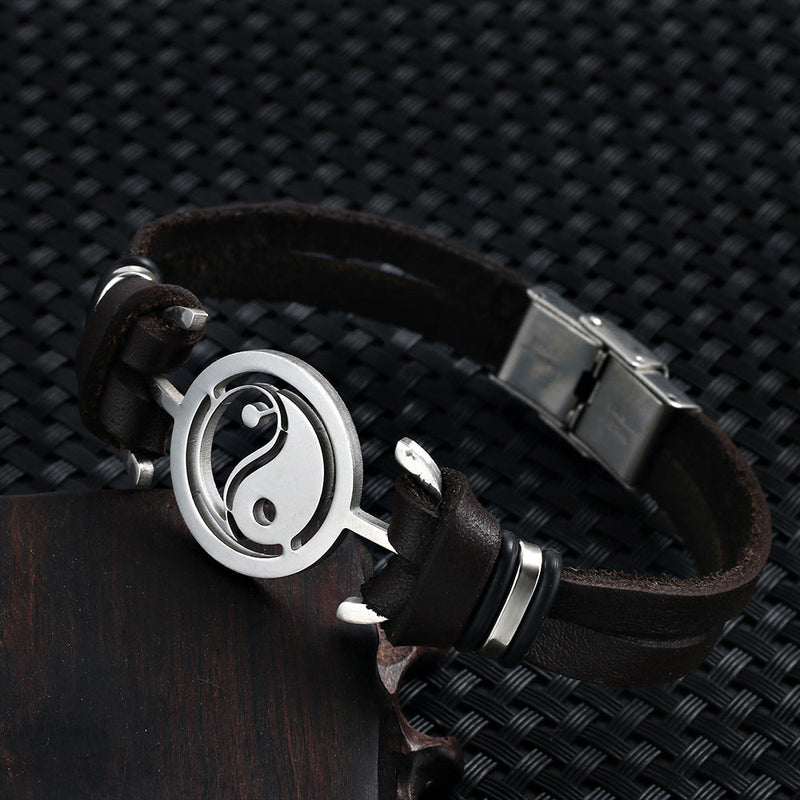 Titanium steel bracelet men