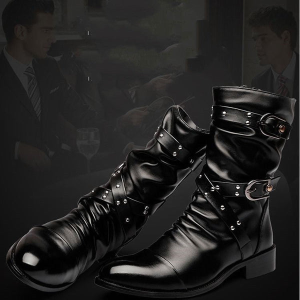 Men's Pointed Toe Within Wellingtons boots