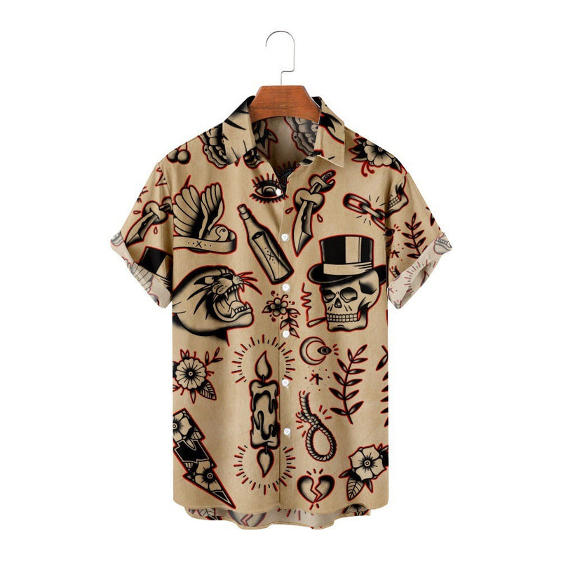 leisure Vacation Short Sleeve Hawaii Beach Shirt