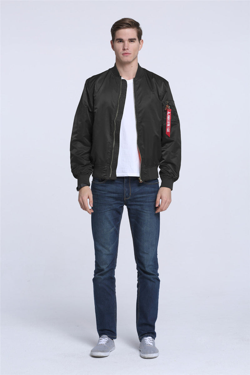 Men's Sports Casual Stand Collar Air Force MA1 Pilot Jacket