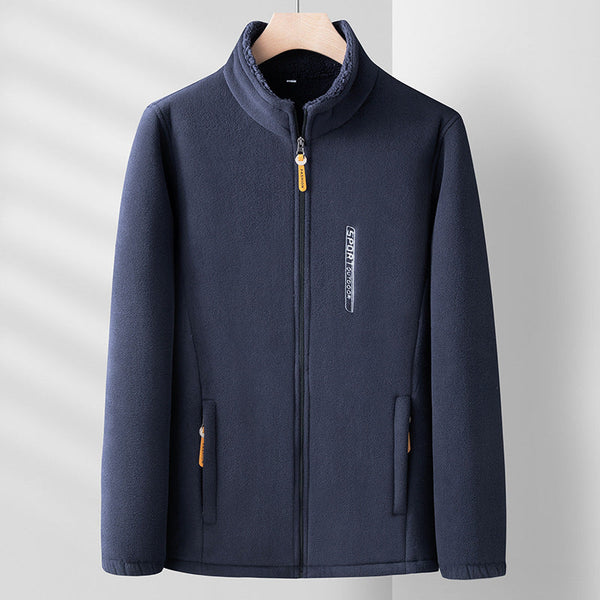 Outdoor Polar Fleece Men's Autumn And Winter Thickening Double-sided Shell Jacket
