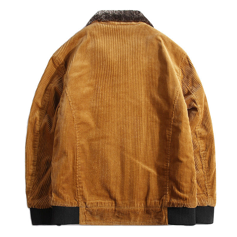 Corduroy Men's Warm Cotton Coat