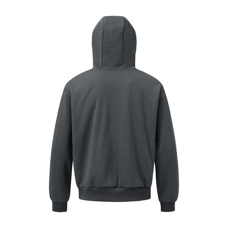 Hooded Loose Sweater Men's Dimensional Patch Pocket Design jacket