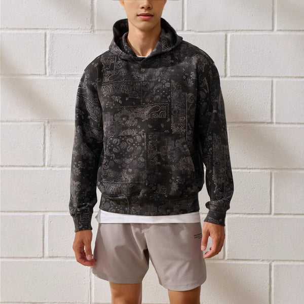 Printed Paisley Hoodie