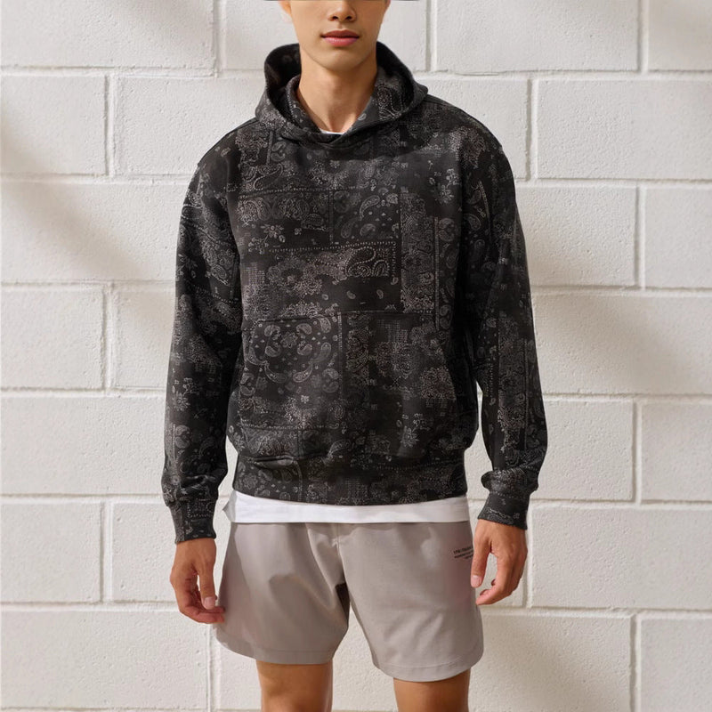Printed Paisley Hoodie