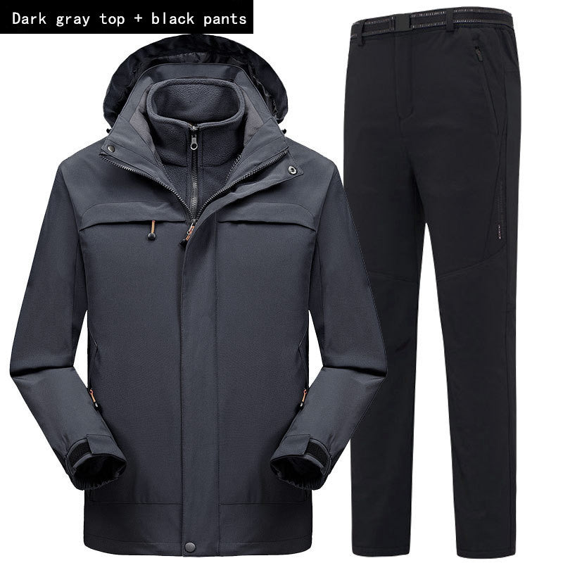 Three-in-one jacket jumpsuit men