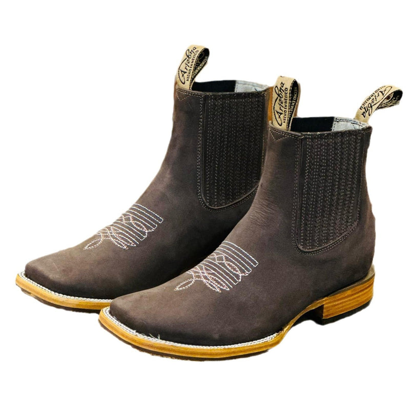 European And American Embroidered Sleeve Chelsea Martin Boots Men's