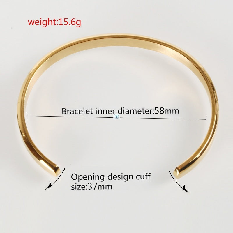 Stainless Steel Bracelet Cuff Jewelry Men